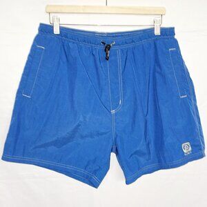 Ocean Pacific Vintage Nylon Blue Swim Shorts
